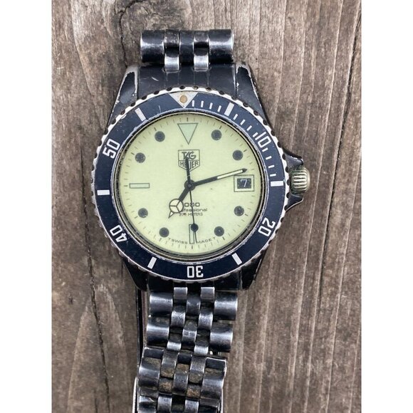 1988 TAG HEUER 1000 980.113 Sapphire Crystal Diver 844 980.031 James Bond Watch - Picture 3 of 10